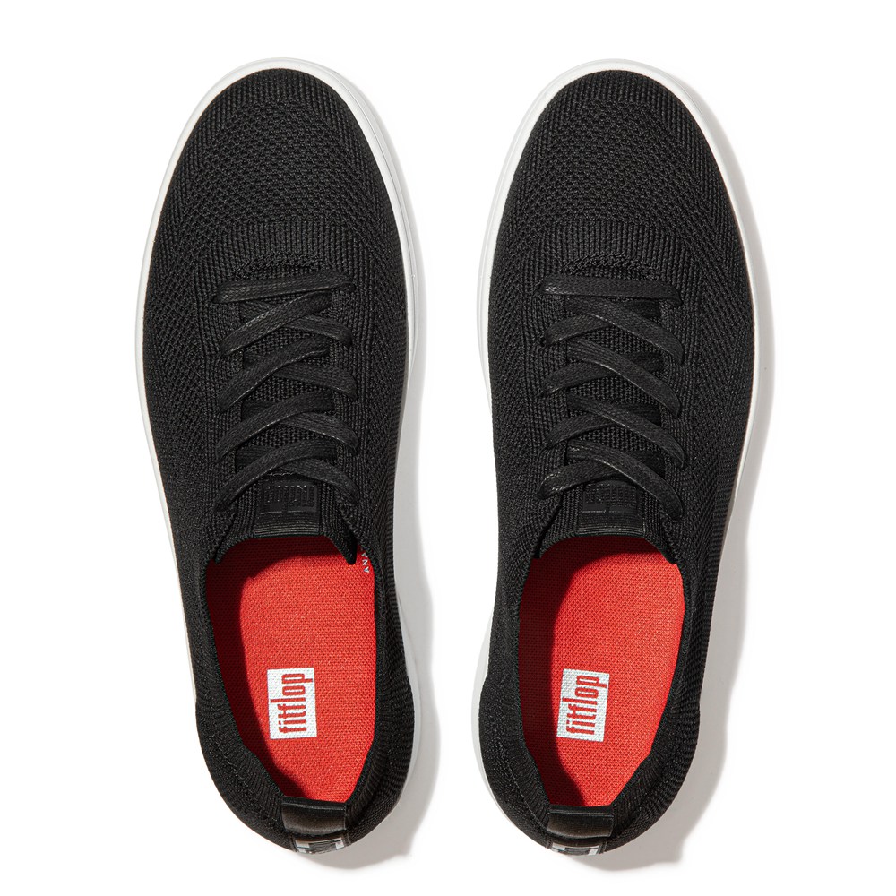 Fitflop Mens Sneakers Black - Rally X Airyknit - 95SYLPKDJ